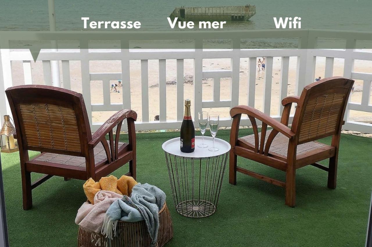 Appartement de standing - avec terrasse et vue mer Arromanches-les-Bains Extérieur photo