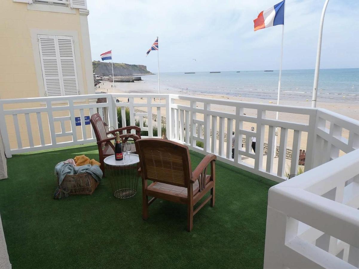 Appartement de standing - avec terrasse et vue mer Arromanches-les-Bains Extérieur photo