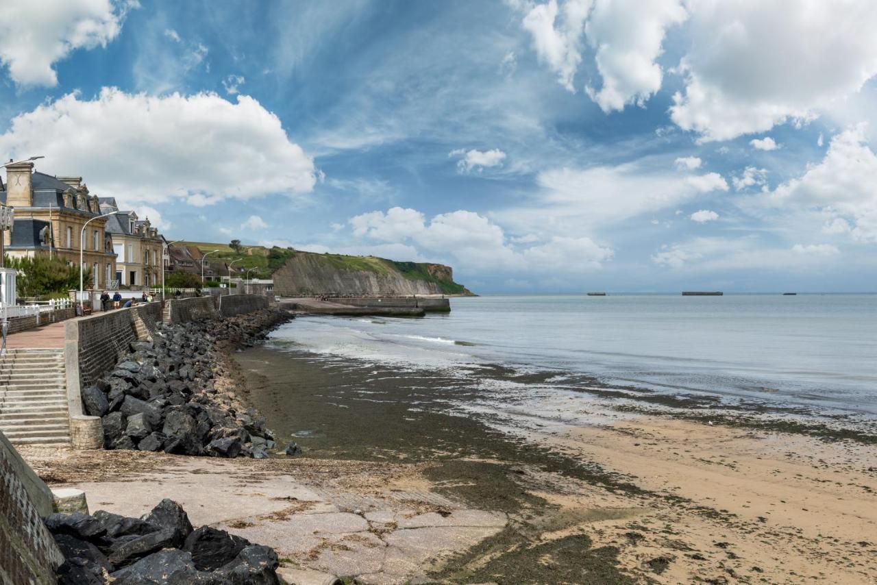 Appartement de standing - avec terrasse et vue mer Arromanches-les-Bains Extérieur photo